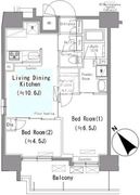 パークアクシス台東根岸 1102 間取り図