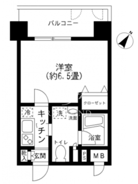 プライムアーバン田町 306 間取り図