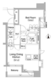 コンフォリア西早稲田 1203 間取り図