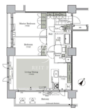 パークキューブ西ヶ原ステージ 713 間取り図