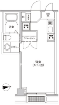 カスタリア都立大学 604 間取り図