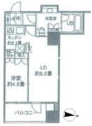 カスタリアタワー品川シーサイド 507 間取り図