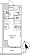 ベルビュー新橋 804 間取り図