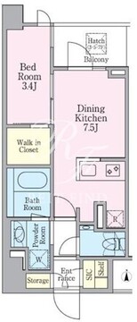 グランリビオ芝大門 502 間取り図