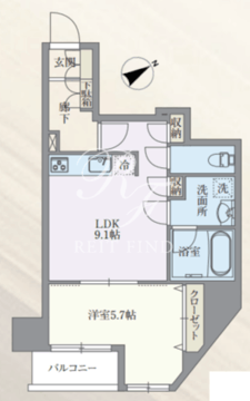 グランパセオ本郷三丁目 201 間取り図