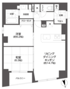 グランパセオ市谷甲良町 1302 間取り図