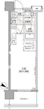 パークハビオ渋谷神山町 904 間取り図