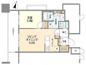 パークコート文京小石川ザタワー 2314 間取り図