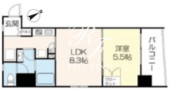 レーガベーネ八丁堀 201 間取り図