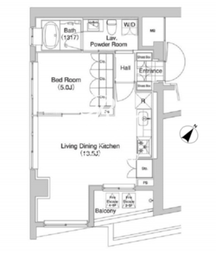 代官山ブレス 506 間取り図