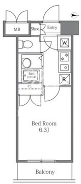ラサンテ広尾 611 間取り図