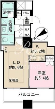 ザ・パークハウス西新宿タワー60 611 間取り図