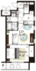 レジディア神田岩本町2 602 間取り図