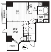 ピークス神田 701 間取り図 ?>