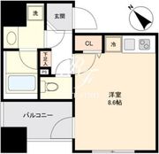 ユニデン八丁堀レジデンス 601 間取り図