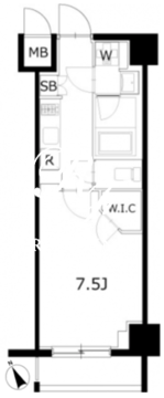 KDXレジデンス豊洲 413 間取り図