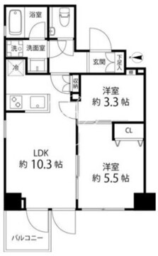 パークサイド錦糸町レジデンス 703 間取り図