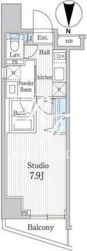 オークスクエア本郷 206 間取り図