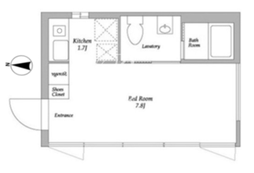 エディット代々木 A302 間取り図