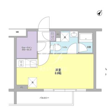 スタイリオ中延2ウエスト 202 間取り図