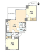 TASUKI RICHESSE NAKAMEGURO 402 間取り図 ?>