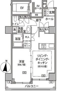 東雲キャナルコートCODAN 18-924 間取り図