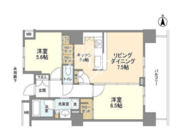 豊洲シエルタワー 715 間取り図