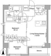 ザ・パークハビオ駒込 703 間取り図
