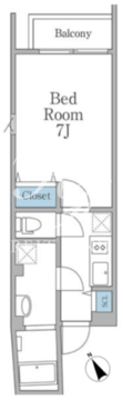 ラピス恵比寿2 403 間取り図