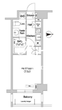 コンフォリア下北沢 412 間取り図