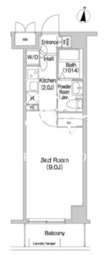 コンフォリア墨田立花 402 間取り図