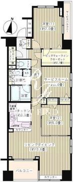 KDXレジデンス日本橋水天宮 1006 間取り図