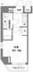 ラ・ヴィータ新御徒町 501 間取り図
