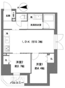 ラ・ヴィータ東上野 802 間取り図