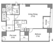 ルネパルティーレ汐留 1006 間取り図