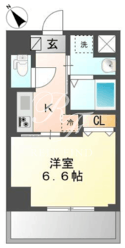 クレストコート神楽坂 502 間取り図