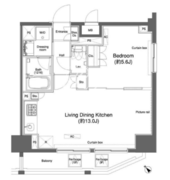 カスタリア大森2 1003 間取り図