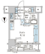 パークアクシス上野 605 間取り図