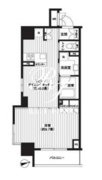 レジディア新御徒町 1101 間取り図