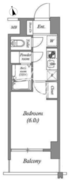 エスタート品川南大井 1206 間取り図