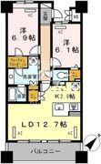 ロイヤルパークス豊洲 408 間取り図