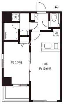 ブルーミング西麻布 601 間取り図