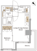 ザ・パークハビオ碑文谷 305 間取り図