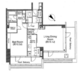 ストーリア赤坂 501 間取り図