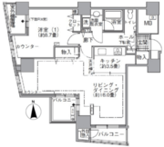 アクティ汐留 2708 間取り図