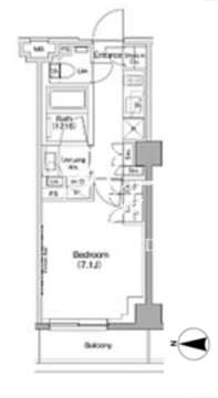 ザ・パークハビオ神泉 217 間取り図