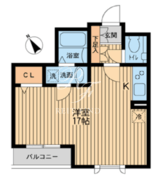 プロスペクト初台 104 間取り図