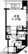 レジディア三越前 408 間取り図