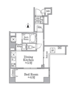 レジディア西小山 109 間取り図