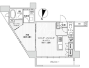 レジディア笹塚2 809 間取り図